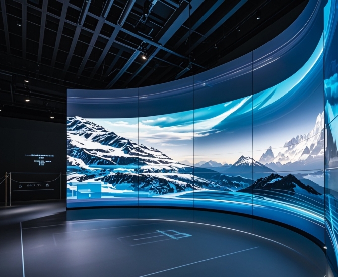 環形曲面LED顯示屏的光學設計與視覺效果優化 | 成都LED顯示屏