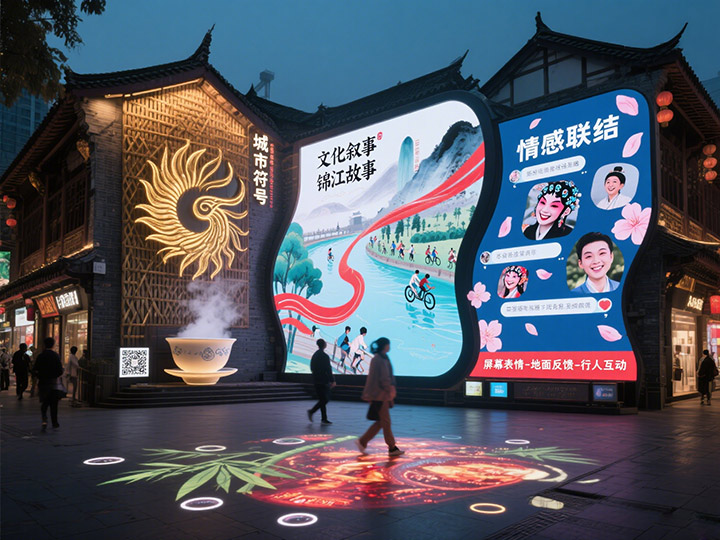 成都LED顯示屏的&ldquo;城市表情&rdquo;：如何通過大屏傳遞城市精神？